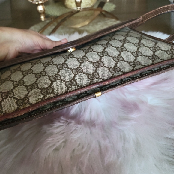 100% Authentic gucci vintage GG canvas crossbody bag - Picture 6 of 13